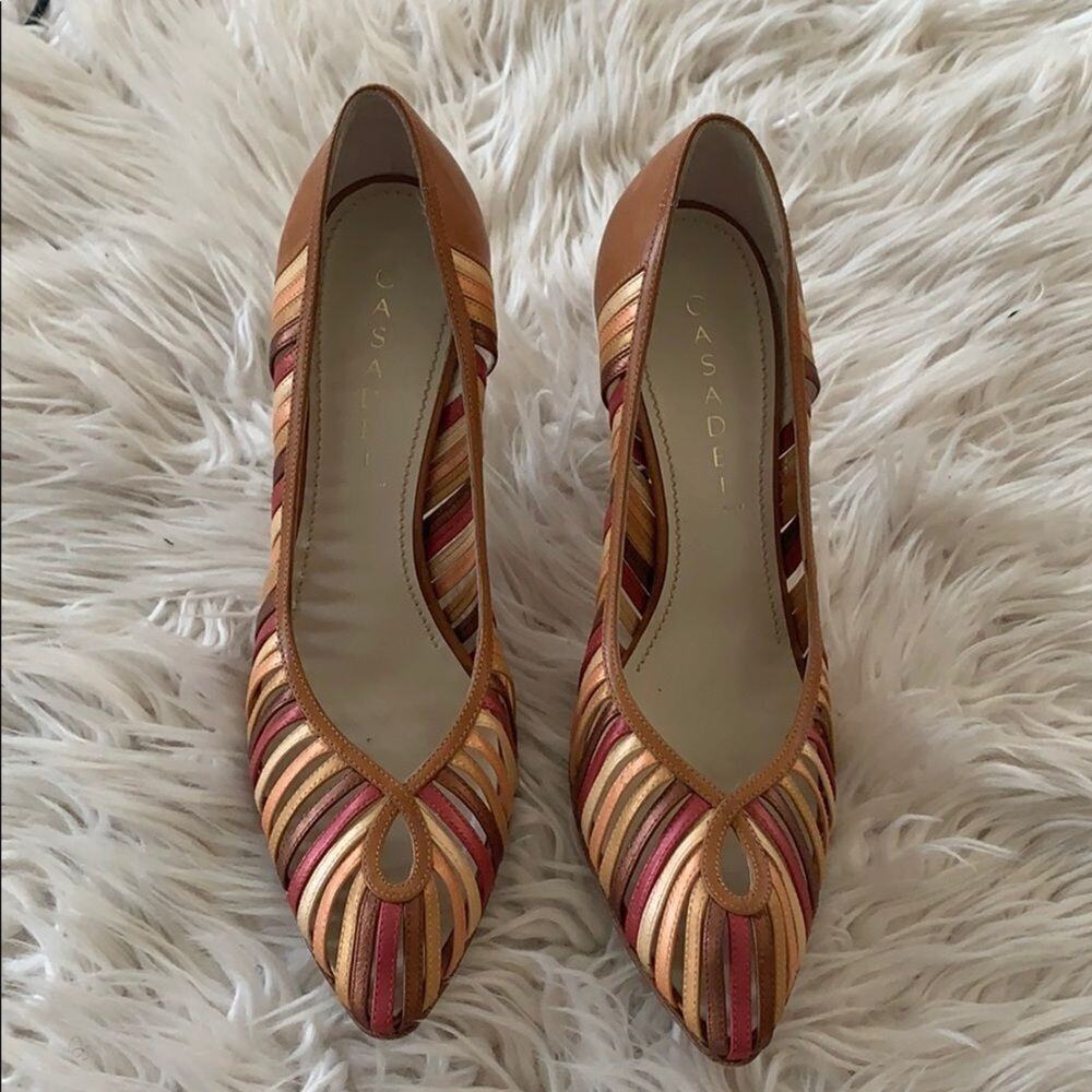 CASADEI BEAUTIFUL MULTICOLORED PUMPS SIZE …